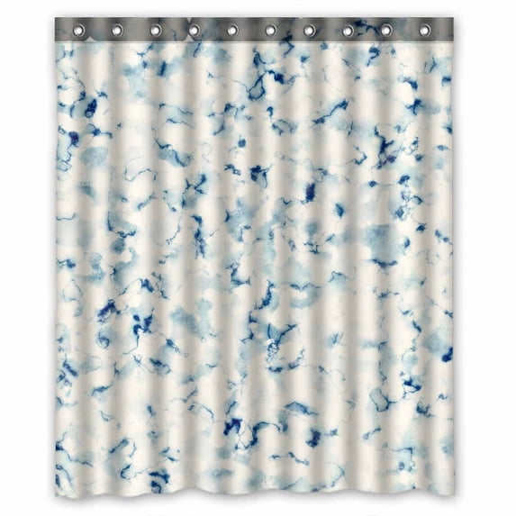 PKQWTM marble pattern WaterProof Polyester Fabric Shower Curtain Size 60x72 Inches