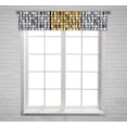 thumbnail image 1 of PKQWTM mega set of gradients gold and silver glossy squares Window Curtain Valance Rod Pocket 54x12 inch, 1 of 1
