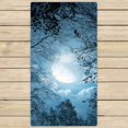 thumbnail image 1 of PKQWTM moonlight Microfiber Bath Towels Bathroom Body Shower Towel Size 30x56 Inches, 1 of 1