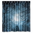 thumbnail image 1 of PKQWTM moonlight WaterProof Polyester Fabric Shower Curtain Size 66x72 Inches, 1 of 1