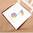 thumbnail image 1 of PKQWTM musical note floral shapes Music logo Chair Pads Chair Mat Seat Cushion Chair Cushion Floor Cushion Size 20x20 inches, 1 of 1