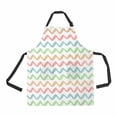 thumbnail image 1 of PKQWTM painted stripes pattern chevron Unisex Adjustable Bib Apron with Pockets for Commercial Restaurant and Home Kitchen Use, 1 of 2
