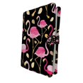 thumbnail image 1 of PKQWTM pink flamingos black Book Cover Book Protector Book Sleeve Book Pouch Book Bag 6x9 inch, 1 of 4