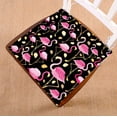 thumbnail image 1 of PKQWTM pink flamingos black Chair Pads Chair Mat Seat Cushion Chair Cushion Floor Cushion Size 16x16 inches, 1 of 1