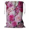thumbnail image 1 of PKQWTM pink french roses Storage Basket Laundry Bag with Drawstring Size 18x24 Inch, 1 of 3