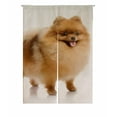 thumbnail image 1 of PKQWTM spitz Pomeranian dog Door Curtain Window Cover Home Decor Hanging Curtain Size 85x120 CM, 1 of 1