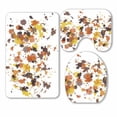 thumbnail image 1 of PKQWTM splatter spray blots wall graffiti Watercolor paint 3 Piece Bathroom Rugs Set Bath Rug Contour Mat and Toilet Lid Cover, 1 of 2
