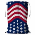 thumbnail image 1 of PKQWTM stars stripes american colors Storage Basket Laundry Bag with Drawstring Size 24x32 Inch, 1 of 3