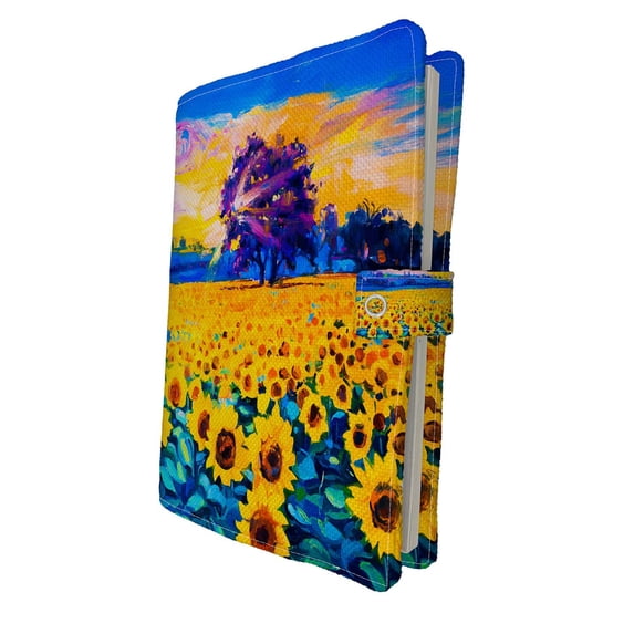 PKQWTM sunflowers Book Cover Book Protector Book Sleeve Book Pouch Book Bag 6x9 inch