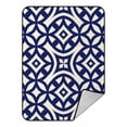 thumbnail image 1 of PKQWTM symmetric geometric ornament color Blanket Crystal Velvet Throw Bed Blanket 58x80 inches, 1 of 1