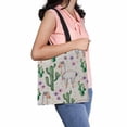 thumbnail image 1 of PKQWTM texture cactus plants flowers Canvas Shoulder Bags Handbags Tote Bags Shopping Bag, 1 of 2