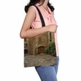 thumbnail image 1 of PKQWTM traditional pictorial streets old italian villages Canvas Shoulder Bags Handbags Tote Bags Shopping Bag, 1 of 2