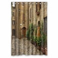 thumbnail image 1 of PKQWTM traditional pictorial streets old italian villages WaterProof Polyester Fabric Shower Curtain Size 48x72 Inches, 1 of 1