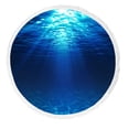 thumbnail image 1 of PKQWTM underwater view with sandy seabed Round Beach Towel Beach Mats Shawl Blanket Yoga Mat with Tassels Beach Throw Towel, 1 of 1