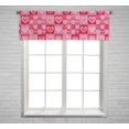 thumbnail image 1 of PKQWTM valentine pattern Window Curtain Valance Rod Pocket 54x18 inch, 1 of 1