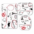 thumbnail image 1 of PKQWTM valentine's day 3 Piece Bathroom Rugs Set Bath Rug Contour Mat and Toilet Lid Cover, 1 of 2