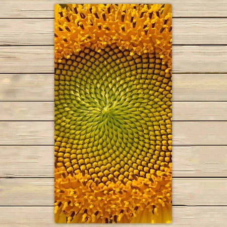 PKQWTM warm sunflower Microfiber Bath Towels Bathroom Body Shower Towel Size 30x56 Inches