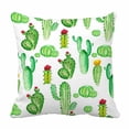 thumbnail image 1 of PKQWTM watercolor cactus cacti Bed Decor Pillow Cases Zippered Cushion Cover Size 18x18 Inches, 1 of 1