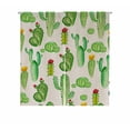 thumbnail image 1 of PKQWTM watercolor cactus cacti Door Curtain Window Cover Home Decor Hanging Curtain Size 85x90 CM, 1 of 1