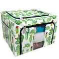 thumbnail image 1 of PKQWTM watercolor cactus cacti Storage Bag Clear Window Storage Bins Boxes Large Capacity Foldable Stackable Organizer With Steel Metal Frame For Bedding,Clothes,Closets, Bedrooms, 1 of 3
