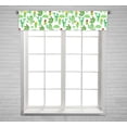 thumbnail image 1 of PKQWTM Watercolor Cactus Cacti Window Curtain Valance Rod Pocket 54x12 inch, 1 of 1