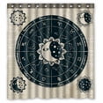 thumbnail image 1 of PKQWTM zodiac with the sun moon WaterProof Polyester Fabric Shower Curtain Size 66x72 Inches, 1 of 1