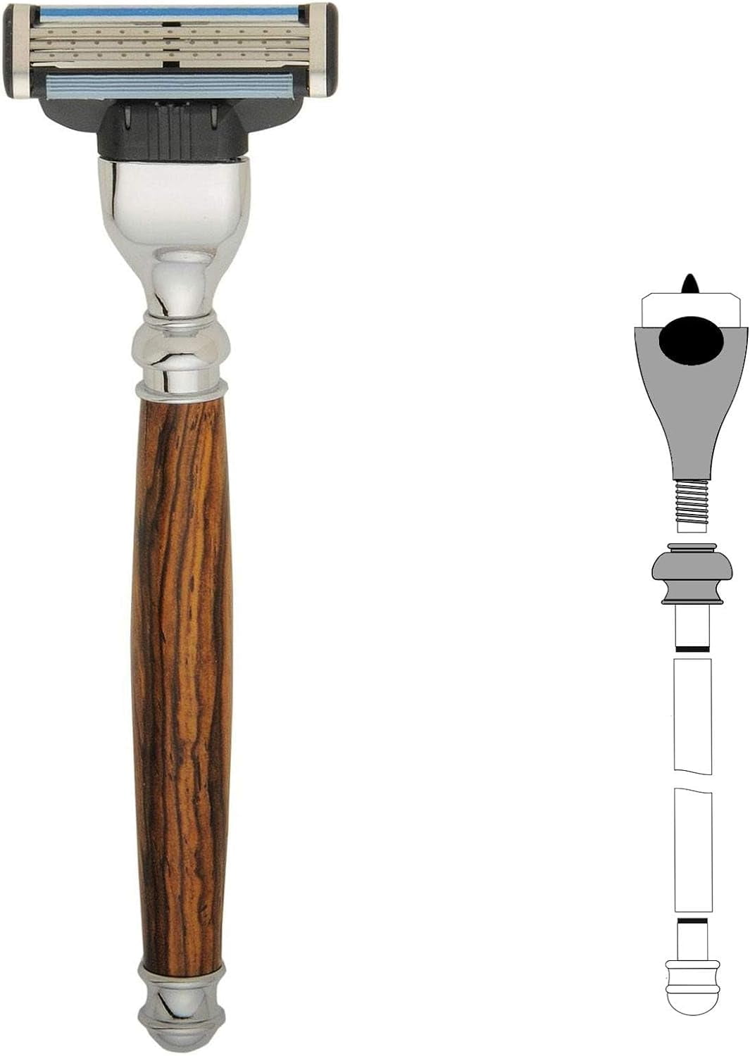 PKRAHAN Mach3 Compatible Razor Handle Kit Woodturning Project (1