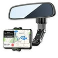 thumbnail image 1 of PKYAA 360 Degree Rotating Rearview Mirror Smartphones Car Mount, 1 of 5