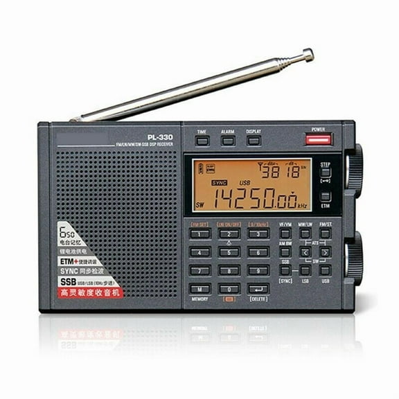 -330 Portable Radio FM/MW/SW/LW SSB/ High Sensitivity Multi-Functional Receiver Full-Band Coverage
