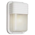 thumbnail image 1 of PL-41105 WH-Trans Globe Lighting-One Light Outdoor High Lashed Rectangle Bulkhead, 1 of 2