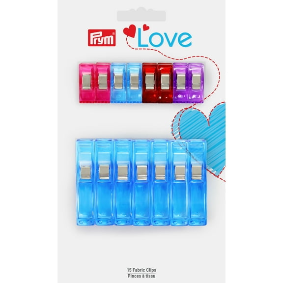 Prym Love Fabric Clips Assorted Sizes