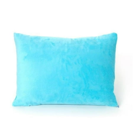 PL-MFPTB-06 Memory Foam Toddler Pillow with Free Pillow Case, Soft Blue