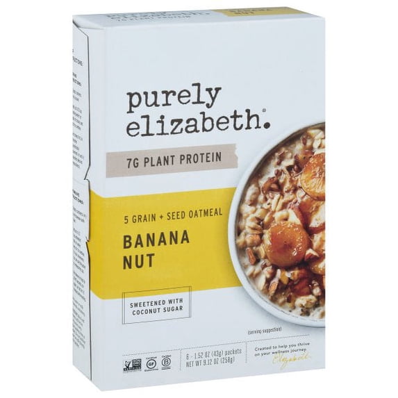 Purely Elizabeth: Oatmeal Instant Banana Nut, 9.12 Oz