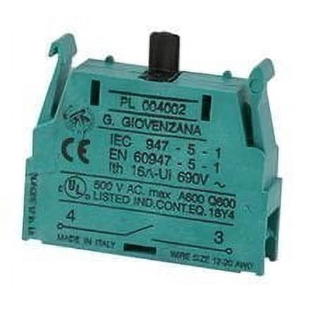 PL004002 CONTACT BLOCK, SPST-NO (10 pieces)
