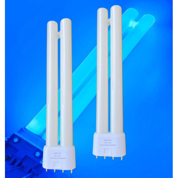 PL18W U/V/A Replacement Black Blue Light Bulb,2G11 Base 4 pin Inline,F18W BL Twin Tube H Shape Fluoescent Lamp,Compatible bdpca-18w,bdpc 912