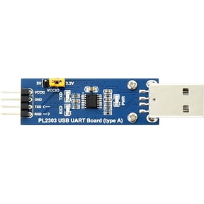 PL2303 USB to UART (TTL) Communication Module V2 USB-A Connector Compatible with 1.8V/2.5V/3.3V/5V Logic Level Supports Windows XP/7/8/10/11/