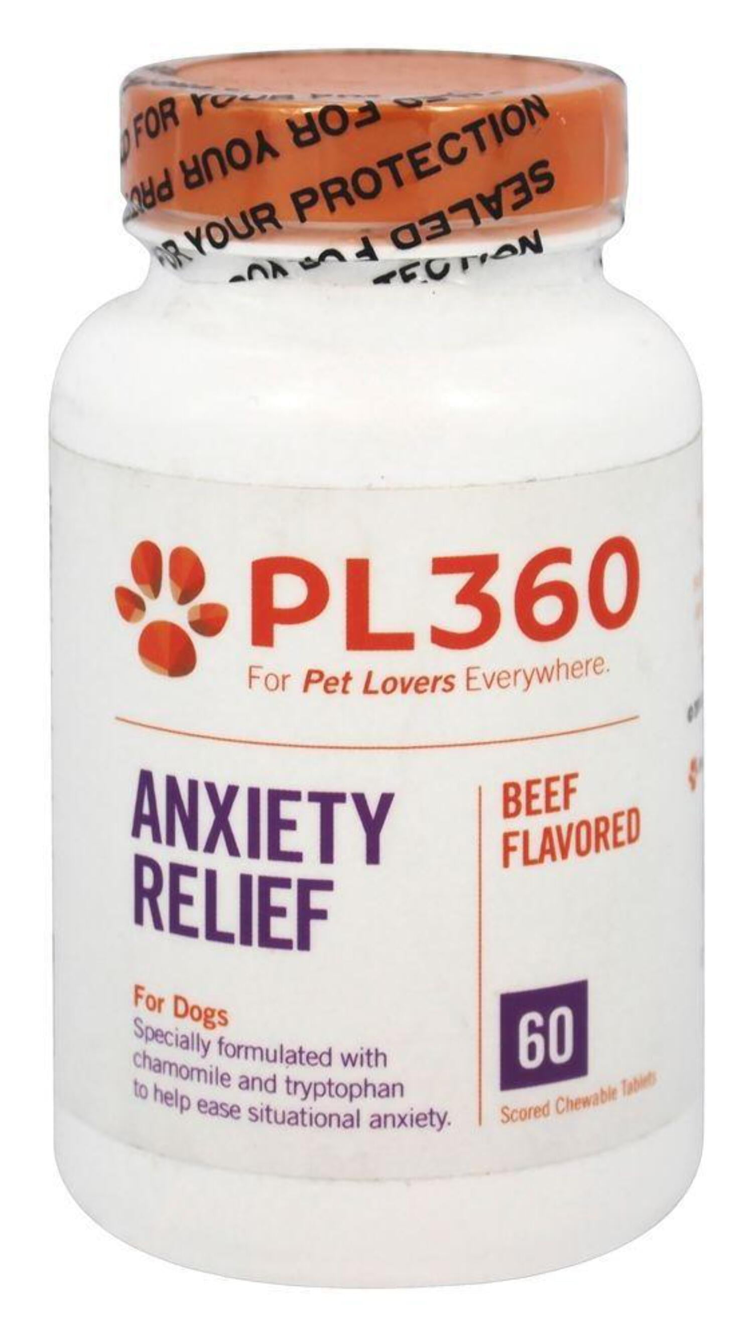 PL360 Anxiety Relief for Dogs Stressful Situations 60 Chewable Tabs