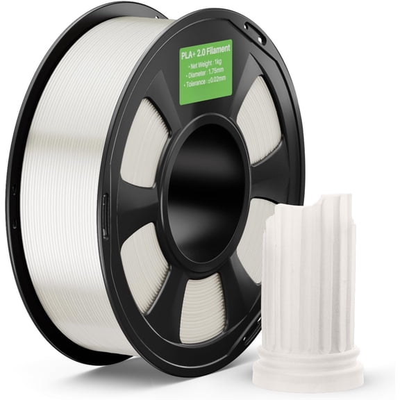 PLA+ 2.0 Filament 1.75mm, Stronger Toughness  Printer Filament, PLA Translucent 1KG, Upgrade PLA Plus  Printer Filament, High Speed PLA+ Filament for  FDM  Printer