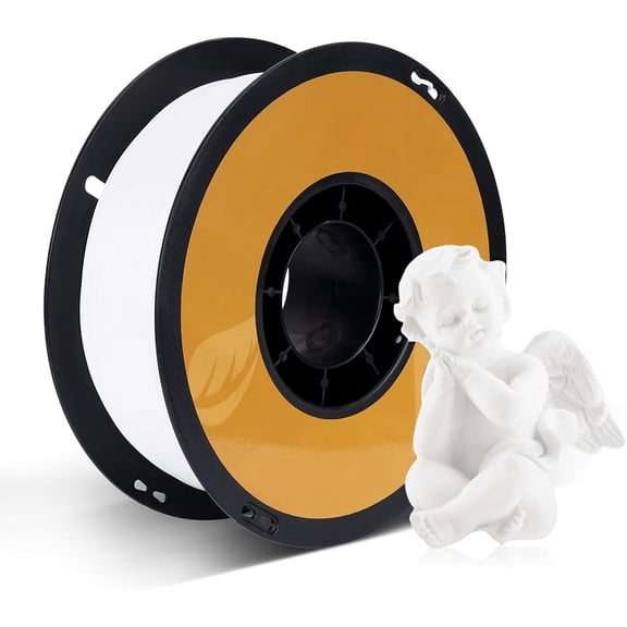 PLA 3D Printer Filament, Dimensional Accuracy +/- 0.02 mm, 1 kg Spool(2.2lbs), 1.75 mm, White