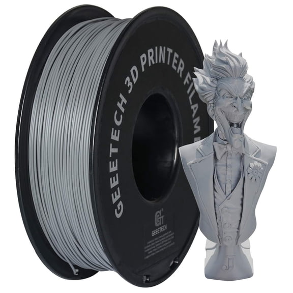 PLA 3D Printer Filament, PLA 3D Printer Filament 1kg Spool(2.2lbs) Dimensional Accuracy +/- 0.02 mm, 3D Printing Filament Fits for Most FDM 3D Printers, Grey