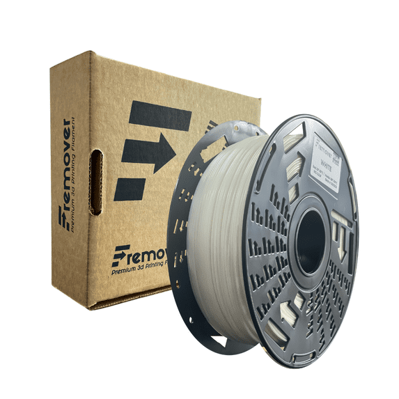 PLA+ 3D printing filament x 1kg 2.2 lb White 1.75 mm +/- 0.03 - Fremover