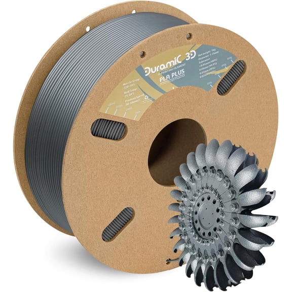 PLA+ Filament 1.75mm 1Kg Silver, PLA Plus Filament 1Kg Spool(2.2lbs) Tougher and Stronger, Dimensional Accuracy Probability +/- 0.02mm