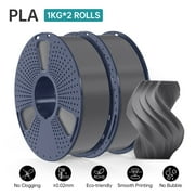 SUNLU PLA Filament 1.75mm, PLA 3D Printer Filament Bundle, PLA Filament 1kg per Spool, Dimensional Accuracy +/- 0.02 mm, Neatly Wound PLA 2KG White