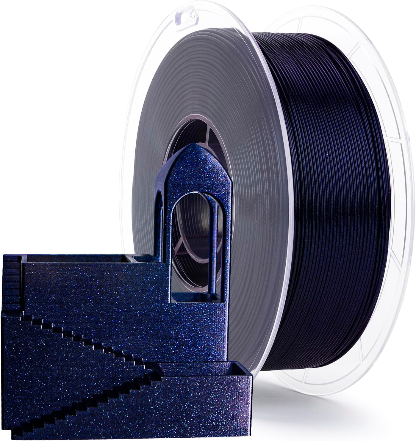 PLA Filament 1.75mm, Super Shiny Sparkle Glitter, Firely PLA Series 3D Printer Filament, Printing Material,1kg/2.2lbs Spool, Fit Most FDM Printers & Pens, Deepsea Blue
