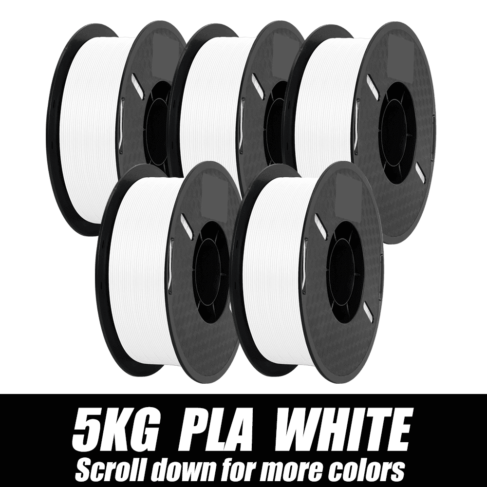 PLA Filament White 1.75mm 1-12KG 1KG/Spool(2.2lbs) Dimensional ...