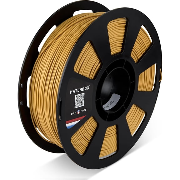 PLA MAX V2 Mustard 3D Printer Filament Made in the USA, 1.75mm Diameter 1 KG Spool, Premium USA Made 3D Printing Filament