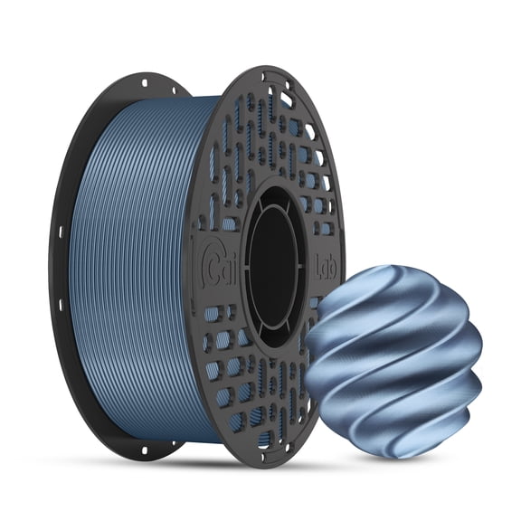 PLA Metallic 3D Printer Filament 1.75mm, Shiny Metal-Like Finish, Low Warping, Smooth Printing, 1KG Spool,Cobalt Blue