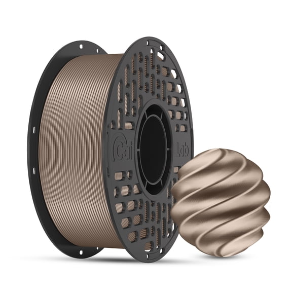 PLA Metallic 3D Printer Filament 1.75mm, Shiny Metal-Like Finish, Low Warping, Smooth Printing, 1KG Spool,Iridium Gold