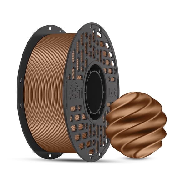 PLA Metallic 3D Printer Filament 1.75mm, Shiny Metal-Like Finish, Low Warping, Smooth Printing, 1KG Spool,Red Oak