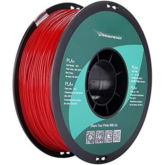 PLA PRO (PLA+) Printer Filament, Dimensional Accuracy +/- 0.03 mm, 1kg, Plastic Spool, 1.75mm, Fire Engine Red, (Pantone 199C)